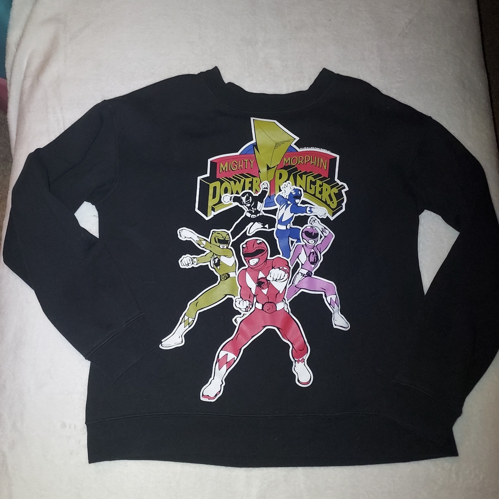 Forever 21 Power Rangers Black Crewneck Sweater